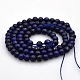 Natural Lapis Lazuli Round Beads Strands US-G-N0120-01-4mm-2