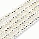 Electroplate Non-magnetic Synthetic Hematite Beads Strands US-G-L485-06D-S-1