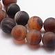 Natural Striped Agate/Banded Agate Bead Strands US-G-K166-12-6mm-04-3