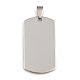201 Stainless Steel Rounded Rectangle Stamping Blank Tag Pendants US-STAS-S030-03-1
