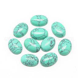 Synthetic Turquoise Cabochons US-G-R415-14x10-44