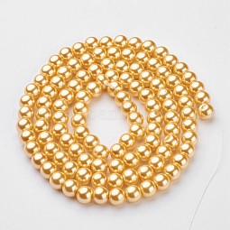 Glass Pearl Beads Strands US-HY-8D-B62