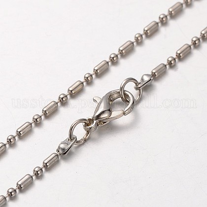 Iron Ball Chain Necklace Making US-MAK-J004-29P-1