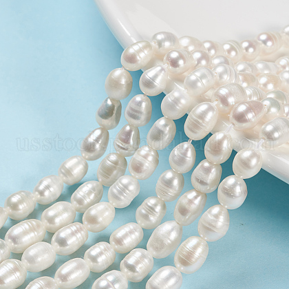 Grade A Natural Cultured Freshwater Pearl Beads Strands US-A23WD011-1