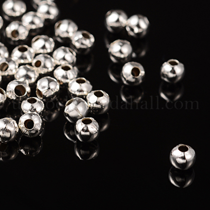 Silver Iron Round Spacer Beads US-X-IFIN-E148-S-1