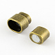 Rectangle Tibetan Style Alloy Magnetic Clasps for Jewelry Making US-PALLOY-S008-AB-2