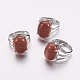 Natural & Synthetic Gemstone Wide Band Finger Rings US-RJEW-K224-A-3