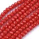Faceted Rondelle Glass Beads Strands US-X-GLAA-I033-6mm-12-1