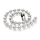 304 Stainless Steel Ball Chain Necklaces US-NJEW-G326-03P-1