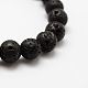 Natural Lava Rock Round Beads Stretch Bracelets US-BJEW-G550-07-8mm-2