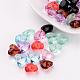 Mixed Color Heart Transparent Acrylic Faceted Beads US-X-PL700Y-1