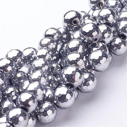Non-Magnetic Synthetic Hematite Bead Strands US-G-D009-1-1