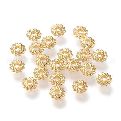 Eco-Friendly Alloy Spacer Beads US-PALLOY-N161-02G-NR-1