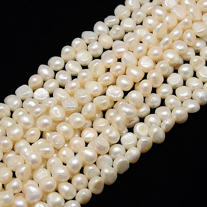 Natural Cultured Freshwater Pearl Beads Strands US-PEAR-L001-C-01-1