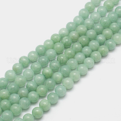 Natural Persian Jade Beads Strands US-G-D434-8mm-20-1