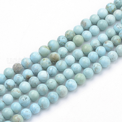 Synthetic Turquoise Beads Strands US-G-Q953-03-8mm-1