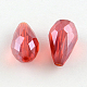 AB-Color Plated Teardrop Glass Beads US-EGLA-R104-5x7-2