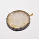 Dyed Natural Agate Pendants US-G-J308-10-3