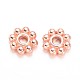 Alloy Daisy Spacer Beads US-PALLOY-L166-31RG-1
