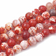 Dyed Natural Crackle Agate Beads Strands US-G-T100-04C-1
