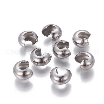 304 Stainless Steel Crimp Beads Covers US-STAS-P239-34P-02-1