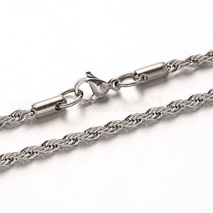 304 Stainless Steel Rope Chain Necklaces US-NJEW-M124-09P-1