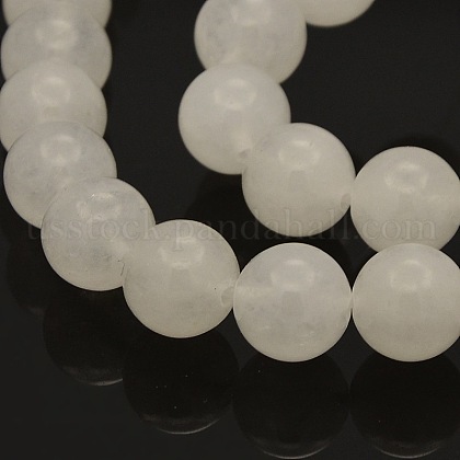 Natural White Jade Round Beads Strands US-G-N0120-03-10mm-1