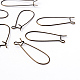 Brass Hoop Earrings Findings Kidney Ear Wires US-EC221-NFAB-2