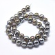 Electroplated Natural Agate Beads Strands US-G-O164-01A-10mm-2