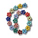 Handmade Porcelain Flower Beads Strands US-PORC-F003-01D-3