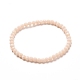 Faceted Glass Rondelle Beads Stretch Bracelet for Kid US-BJEW-JB06807-15-1