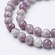 Natural Lilac Jade Beads Strands US-GSR10mmC168-2