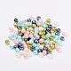 Pastel Mix Pearlized Glass Pearl Beads US-HY-X006-6mm-12-2