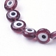 Handmade Evil Eye Lampwork Beads Strands US-LAMP-E017-06-3