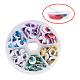 Multicolor Self-adhesive Wiggle Eye Sheets Peel and Stick Round Moving Wobbly Googly Eyes 10mm 1 Box US-KY-PH0002-03-10mm-1
