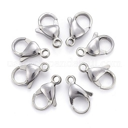 304 Stainless Steel Lobster Claw Clasps US-STAS-F182-01P-A