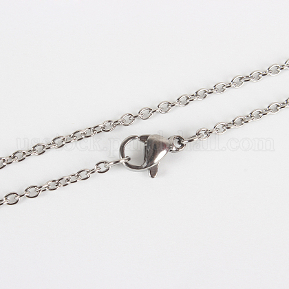 304 Stainless Steel Cable Chain for Necklace US-STAS-E052-61P-50cm-1