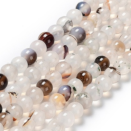 Natural Agate Beads Strands US-G-D845-04-6mm-1