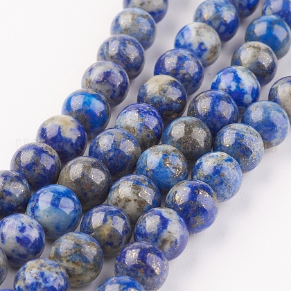 Natural Lapis Lazuli Beads Strands US-G-G099-8mm-7A-1