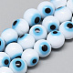 Handmade Lampwork Evil Eye Beads Strands US-LAMP-R140-6mm-01-1
