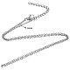 304 Stainless Steel Cable Chain Necklace US-STAS-T040-PJ204-60-3