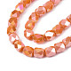 Electroplate Glass Beads Strands US-EGLA-N002-13-A17-3