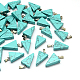 Triangle Natural & Synthetic Mixed Stone Pendants US-G-Q356-M-2
