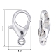 Zinc Alloy Lobster Claw Clasps US-E105-S-3