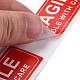 Self-Adhesive Paper Warning Tag Stickers US-DIY-K039-04D-4