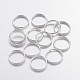 Silver Color Plated Iron Split Rings US-X-JRDS10mm-1