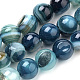 Natural Striped Agate/Banded Agate Beads Strands US-G-S259-04C-8mm-1
