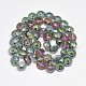 Electroplate Glass Beads Strands US-EGLA-Q084-14mm-02-2