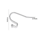 304 Stainless Steel Earring Hooks US-STAS-S111-005-3