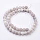 Natural White Agate Bead Strands US-G-G945-20-8mm-2
